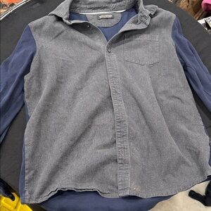 Banana Republic Gray Luxury Brushed Cotton Shirt